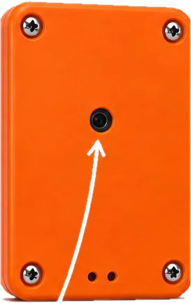 Back of the MilTalk Vision Kit, showing the camera opening