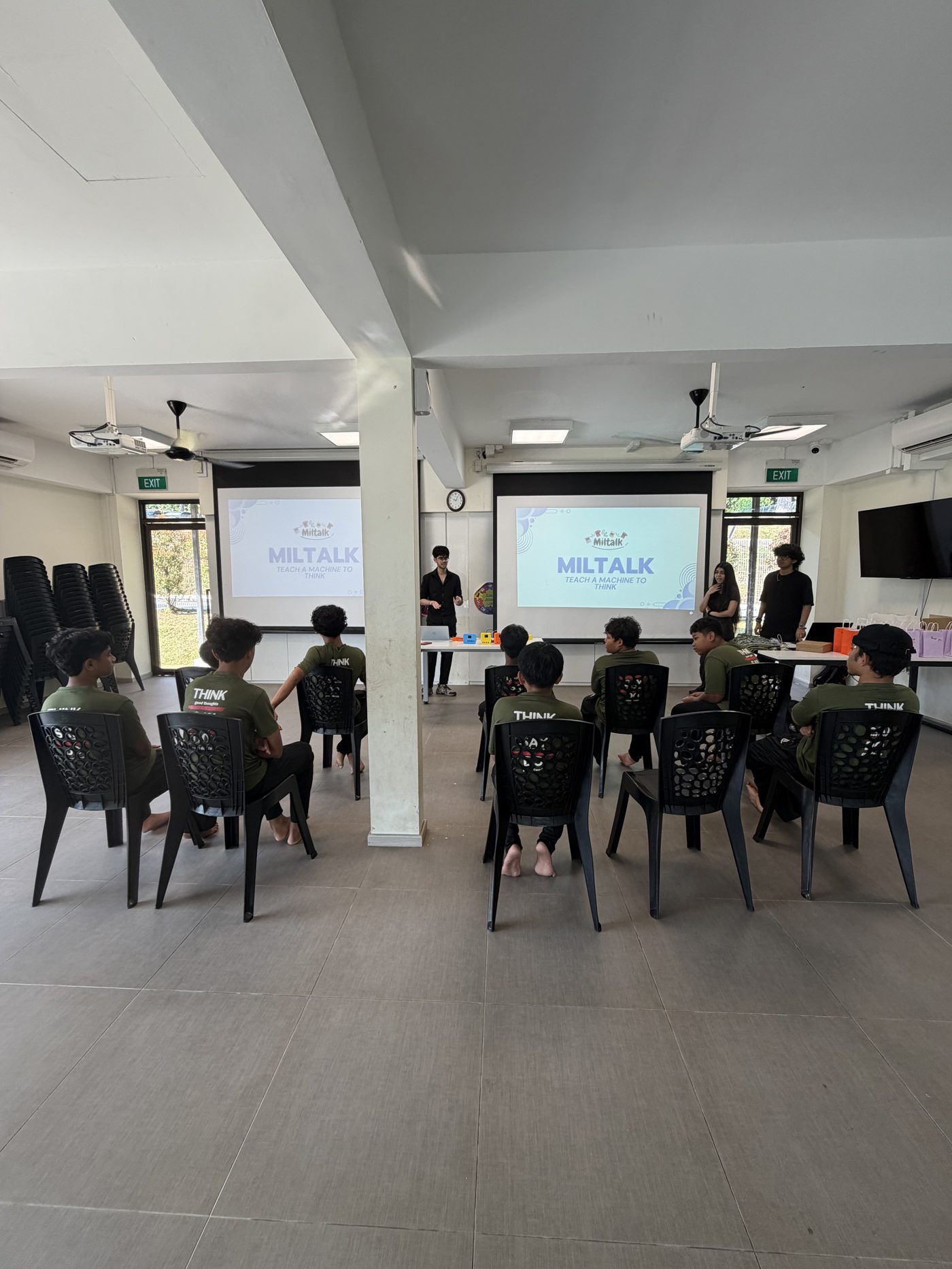 Students at the Muhammadiyah Welfare Home pilot session